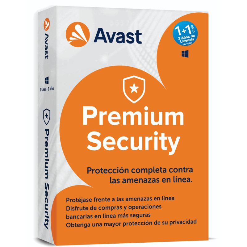 AVAST PREMIUM SECURITY 1 + 1 USER